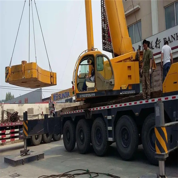 岳麓当地吊车出租|机器吊装|75吨|工厂搬迁服务